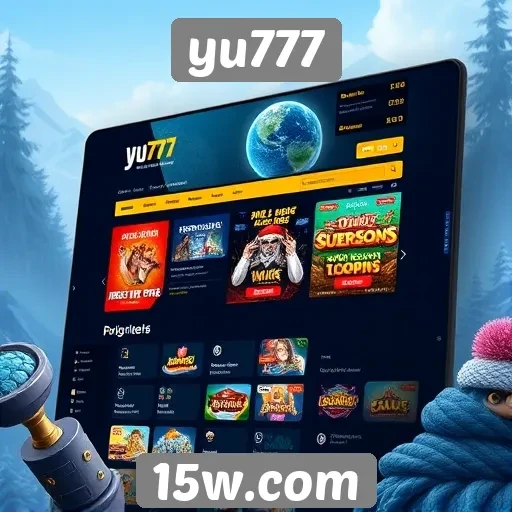 explorando a interface do site yu777
